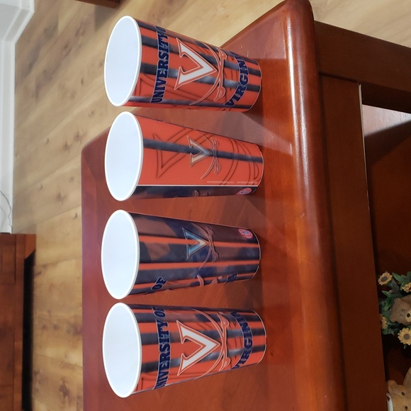 University of Virginia Striped Tumblers - Set of 4 - Picture 2 of 3